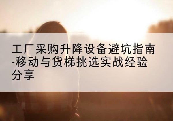 乌苏移动式升降机怎么选-工厂采购升降设备避坑指南-移动与货梯挑选实战经验分享